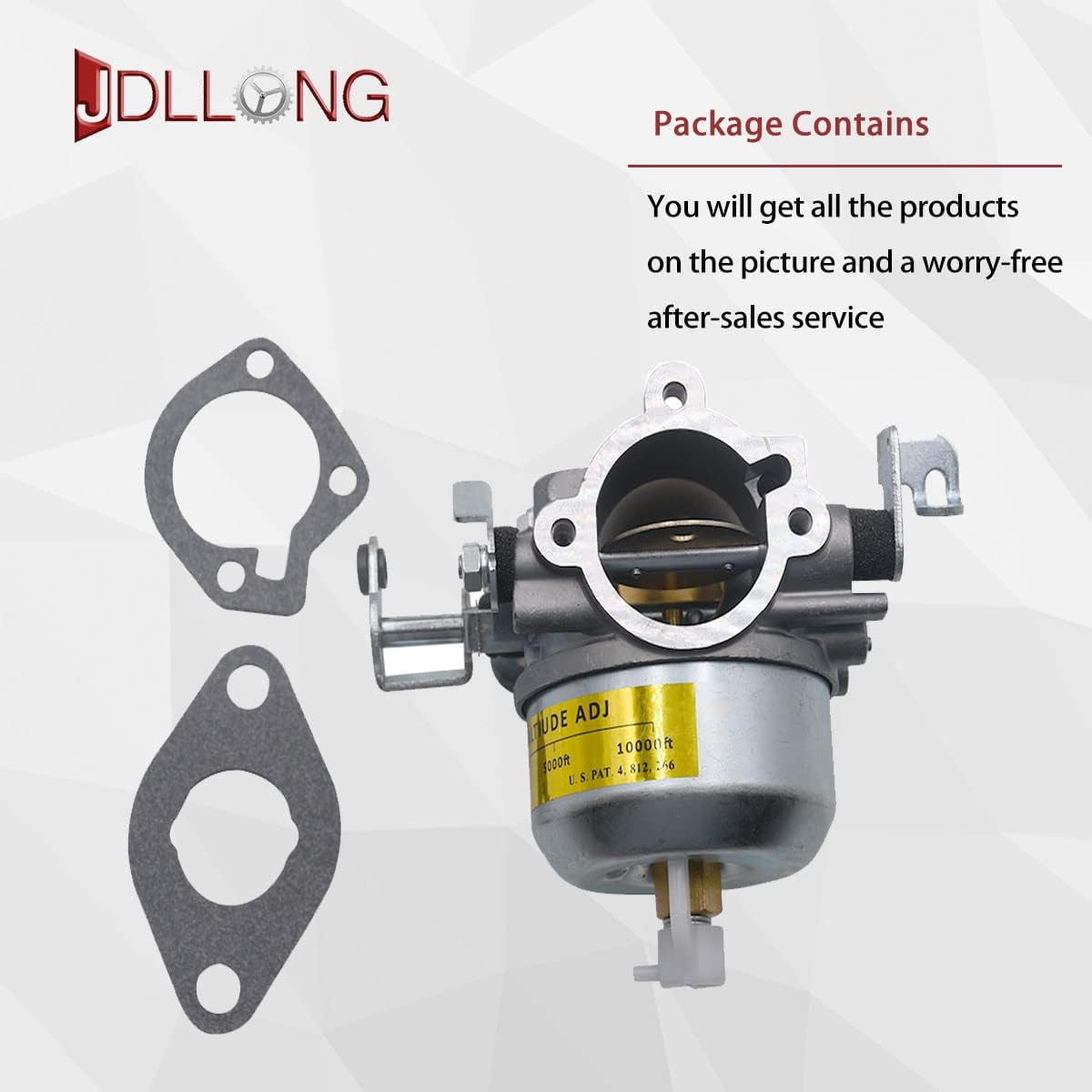 JDLLONG 146-0527 Carburetor w/Gaskets Fits Onan Cummins RV Generator NHM Spec B-C 141-0950 140-2308