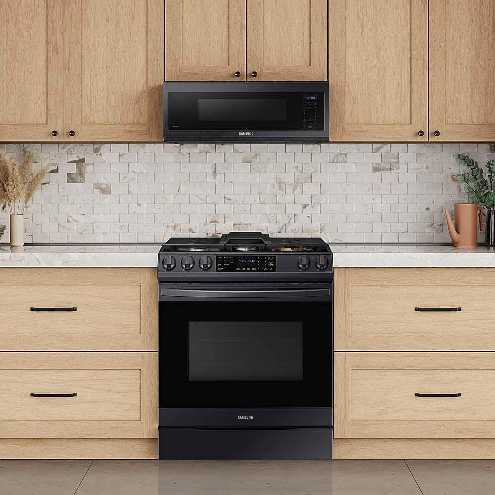 SAMSUNG ME11A7510DG 1.1 Cu. Ft. Black Stainless Smart SLIM Over-the-Range Microwave