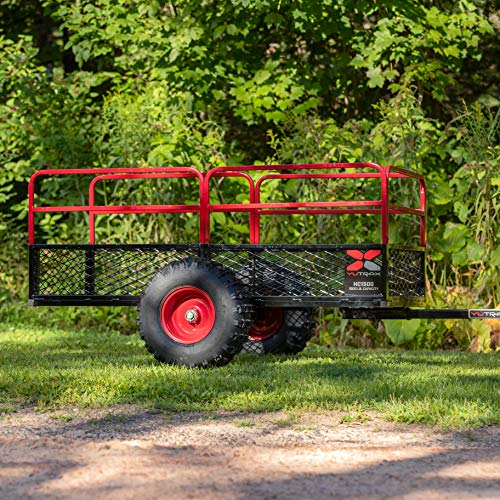 YUTRAX® HC1750 Trailer, Heavy-Duty Trailer, 1750 lb. Load Capacity, Heavy-Duty Steel Construction, Haul 28 Cub Feet, Minimal Assembly