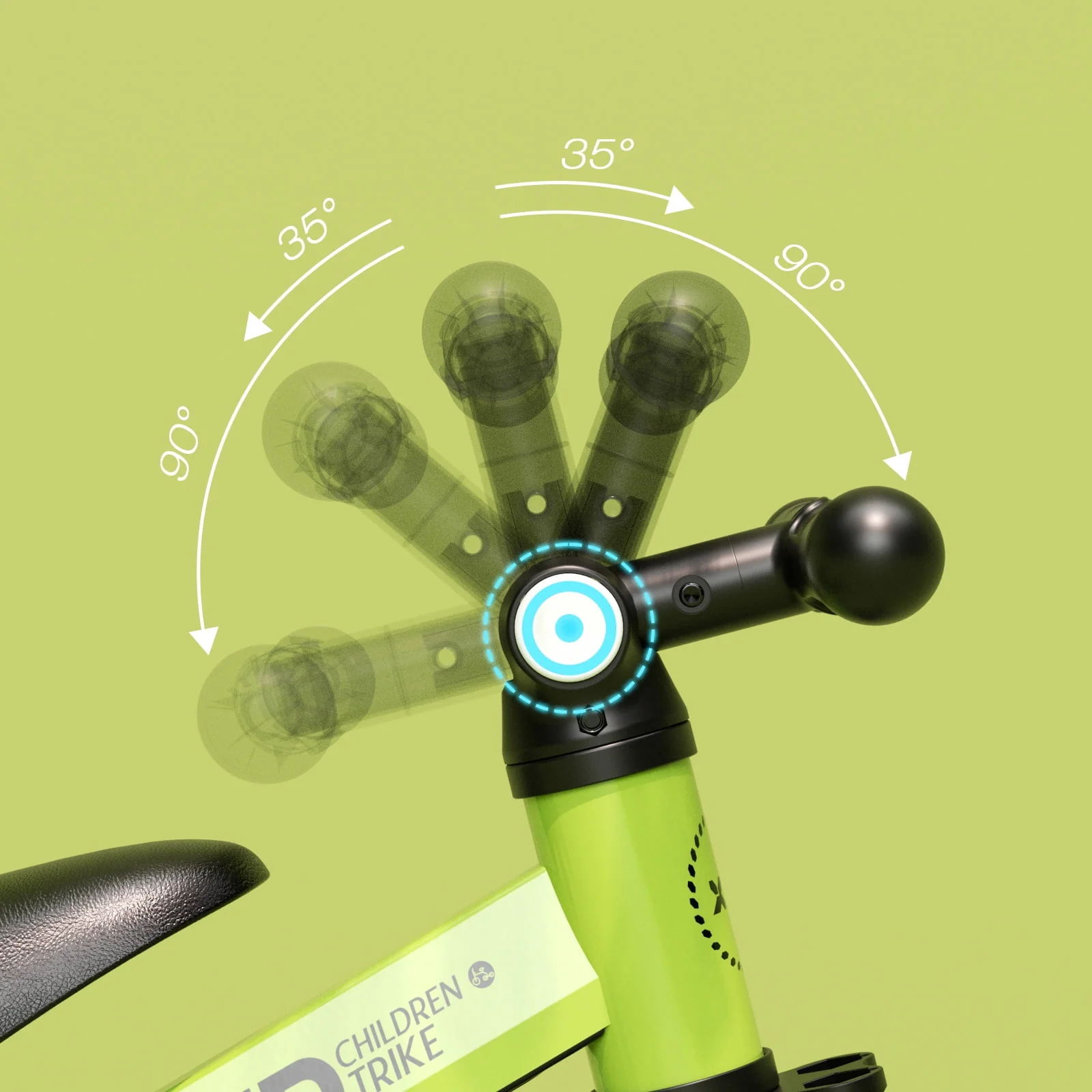 KORIMEFA Toddler Bike with Push Handle,Tricycles for 1 to 3 Years Old, Toddler Tricycle with Push Handle for Boy Girl, Baby Bike Balance Bike