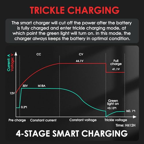 18 AMP 36 Volt Golf Cart Battery Charger for EZGO TXT with D Style Plug