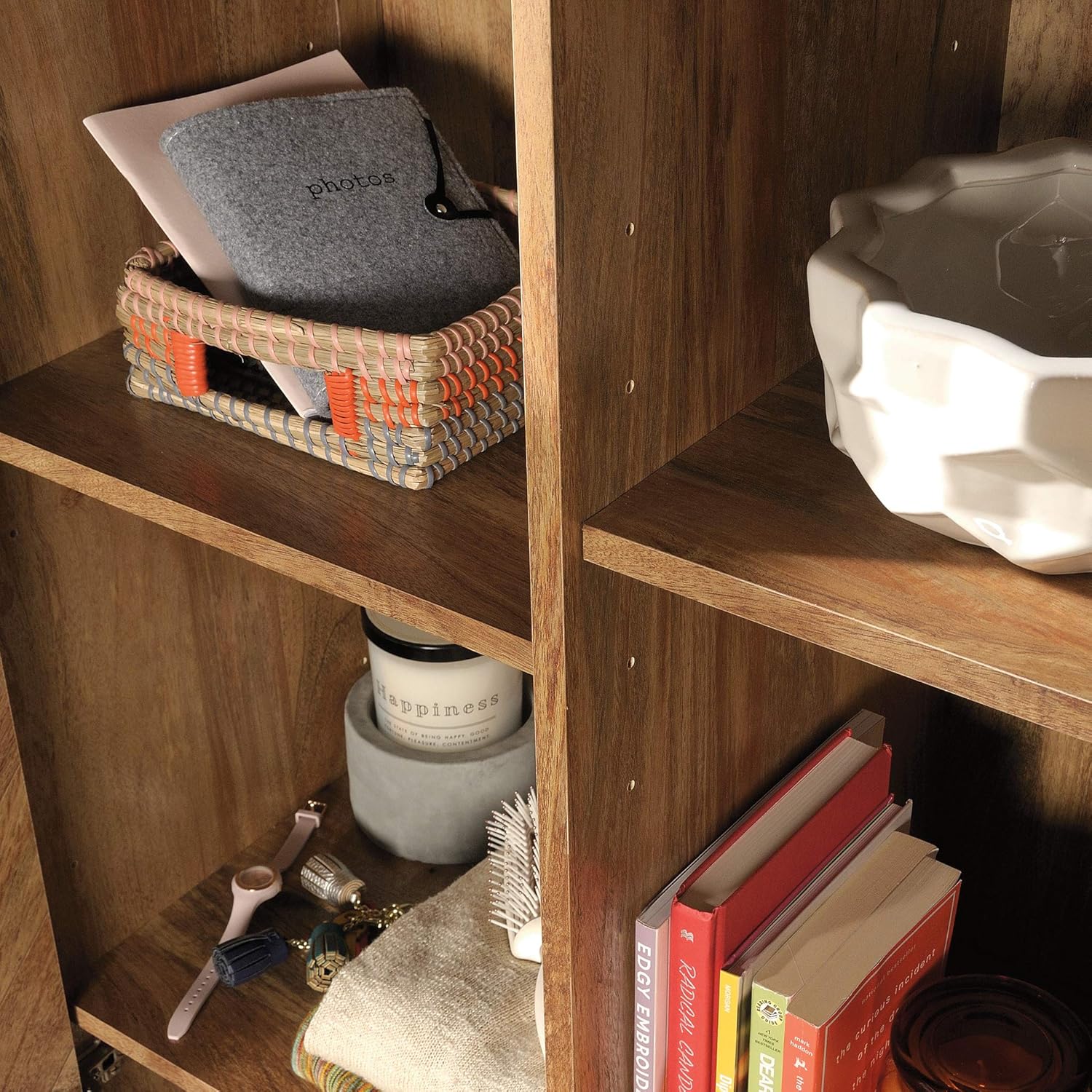 Sauder Cannery Bridge Storage Cabinet, Sindoori Mango finish