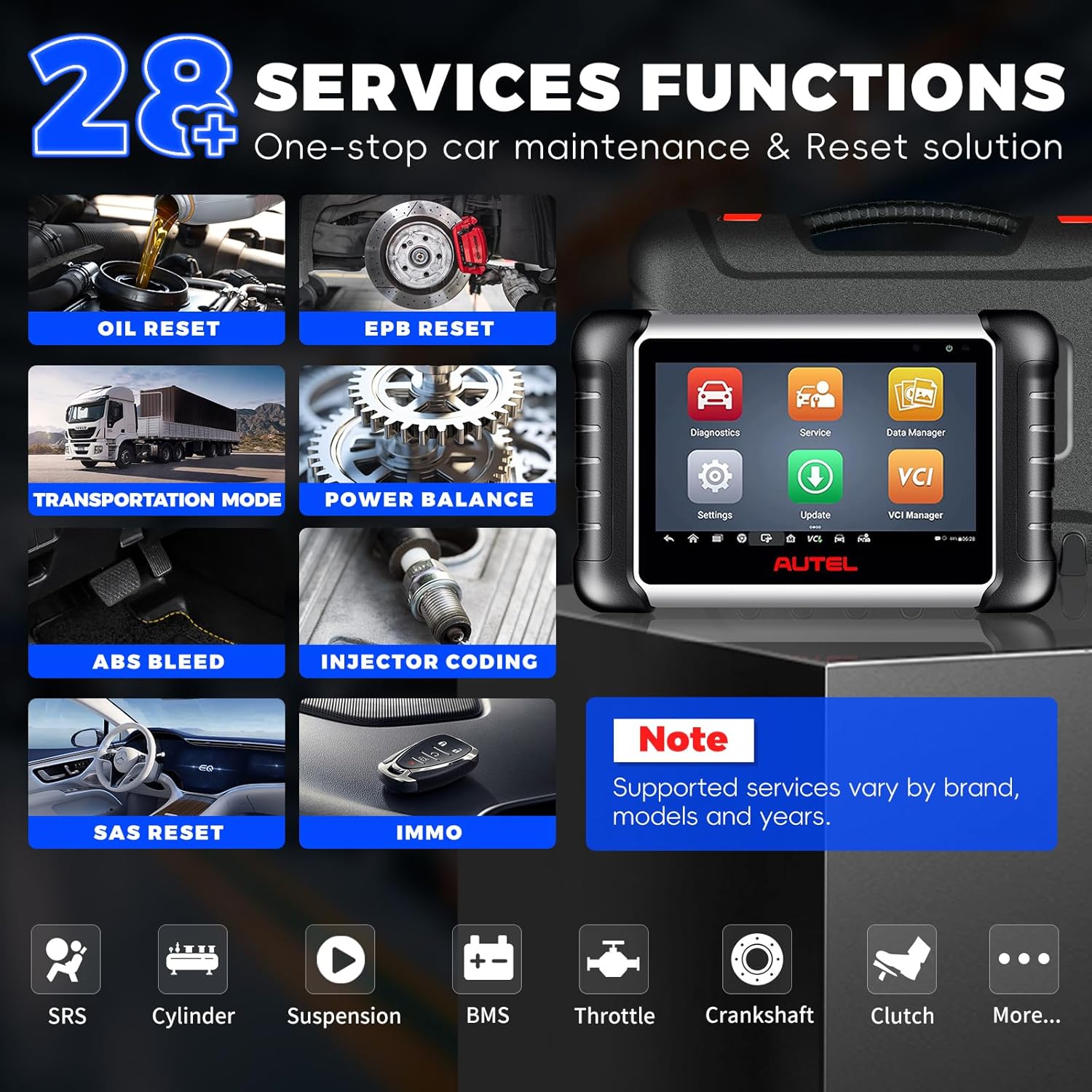 Autel Scanner MaxiCOM MK808Z: 2024 Android 11 Version MK808 Bidirectional Scan Tool, Same As MK808S MX808S