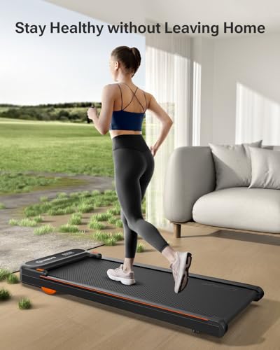 UREVO Under Desk Treadmill, Walking Pad for Home/Office, Portable Walking Treadmill 2.25HP