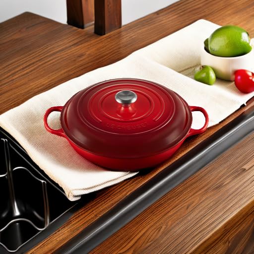 Le Creuset Enameled Cast Iron Signature Braiser, 3.5 qt., Marseille