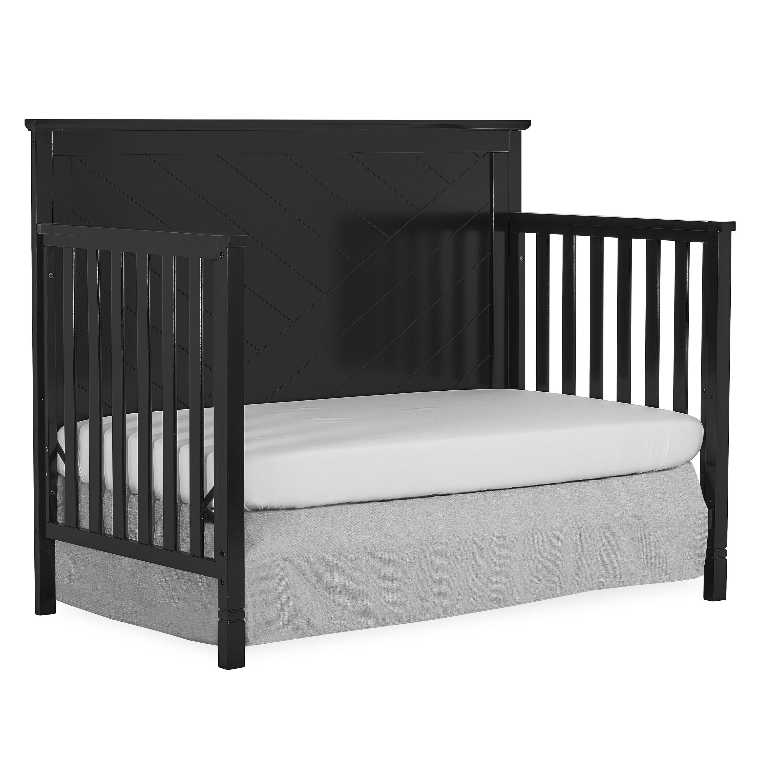 Dream on Me Skyline 5 in 1 Convertible Crib ,Black