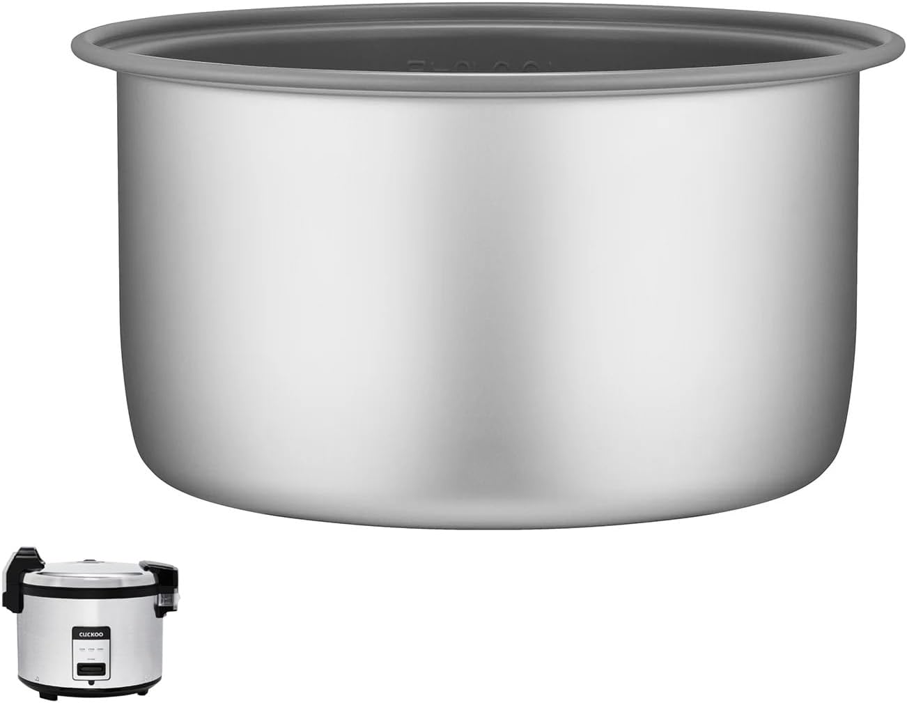 CUCKOO CR-3032 30-Cup (Cooked) / 60-Cup (Cooked) Large Capacity Commercial Rice Cooker & Warmer with Nonstick Inner Pot, Switch Press (Silver/Black)