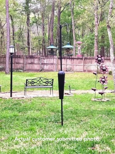 Sequoia Squirrel Proof Pole System with 4 Hanging Stations - Bird Feeder Pole System Only