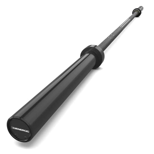 7ft Olympic Barbell 40LB Bar Load 700lbs Capacity Available Men's Barbell with Hard Chrome Sleeves for 2" Olympic Plates