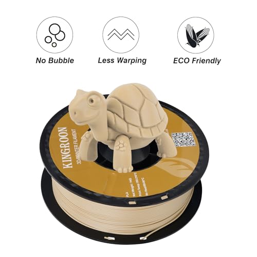 Kingroon PLA 3D Printer Filament, 12Rolls, Dimensional Accuracy +/- 0.03 mm, 12kg Spool(26.4lbs)