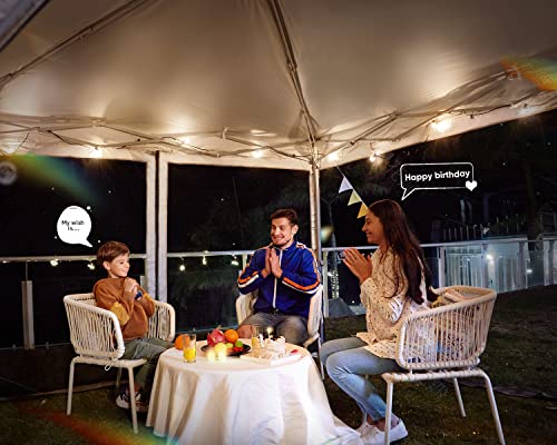 Quictent 6.6'x6.6' Pop up Screened Canopy Tent with Mosquito Netting, Portable Easy up Outdoor Screen House Shelter Fully Sealed for Patio
