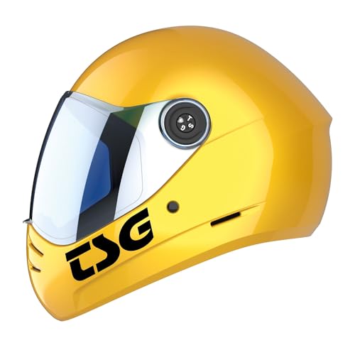 TSG - Pass 2.0 Full-face Premium Helmet w/Two Visors | Downhill Skateboarding, E-Skating, E-Onewheeling, Longboarding | Nose Ports, Air Flow Channels