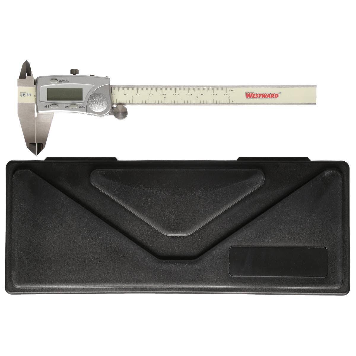 Westward 2za60 Digital Caliper,0-6 In,Oil Resistant