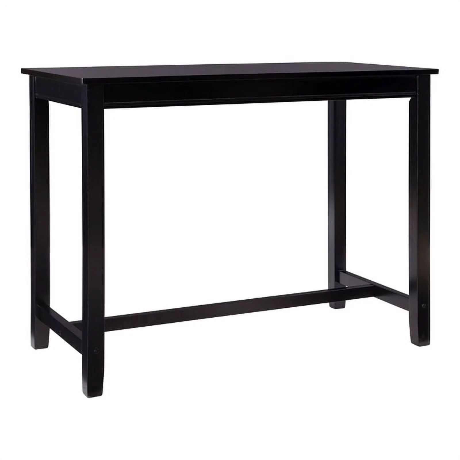 Linon Claridge 36" Wood Counter Height Pub Table in Black