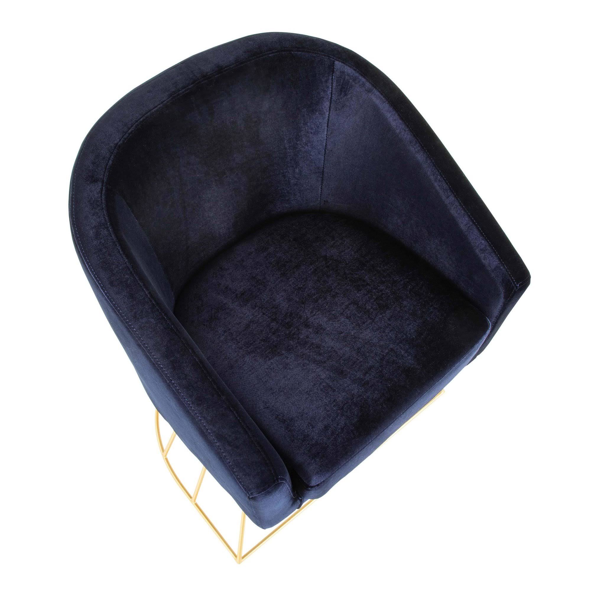 LumiSource Canary Gold Royal Blue Tub Chair