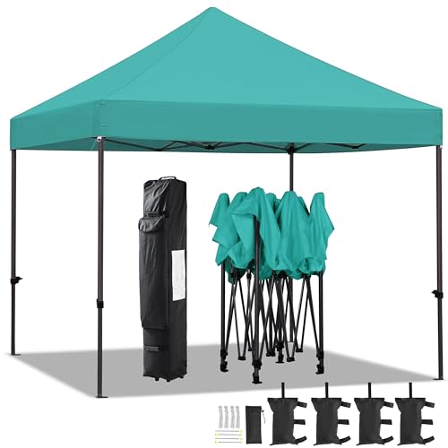 Yaheetech Heavy Duty Pop Up Canopy Tent, 10x20 Commercial Instant Shelter Tent for Wedding, Parties, Adjustable Outdoor Canopy with Wheeled Carry Bag