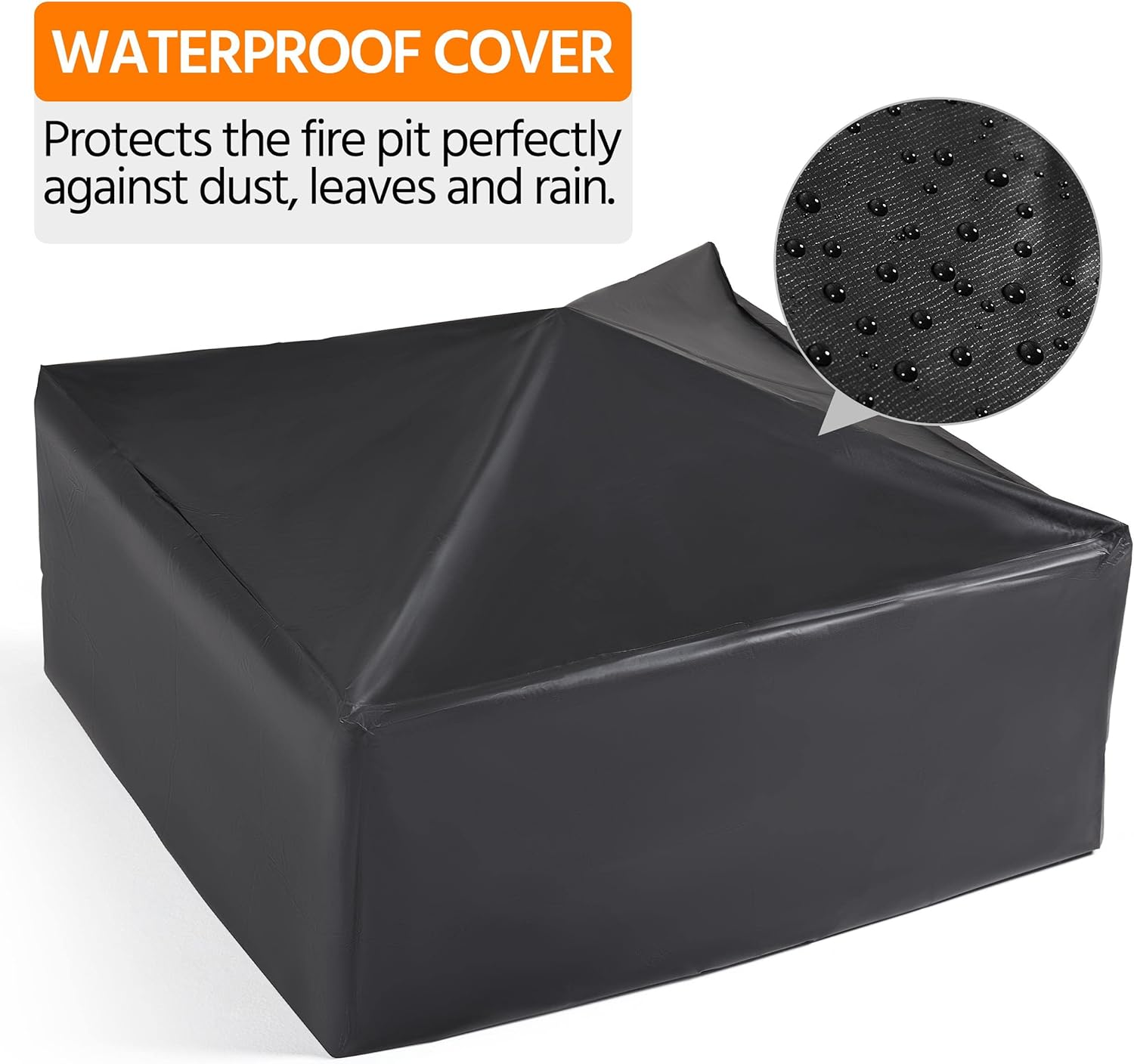 Yaheetech Multifunctional Fire Pit Table 32in Square Metal Firepit Stove Backyard Patio Garden Fireplace for Camping, Outdoor Heating