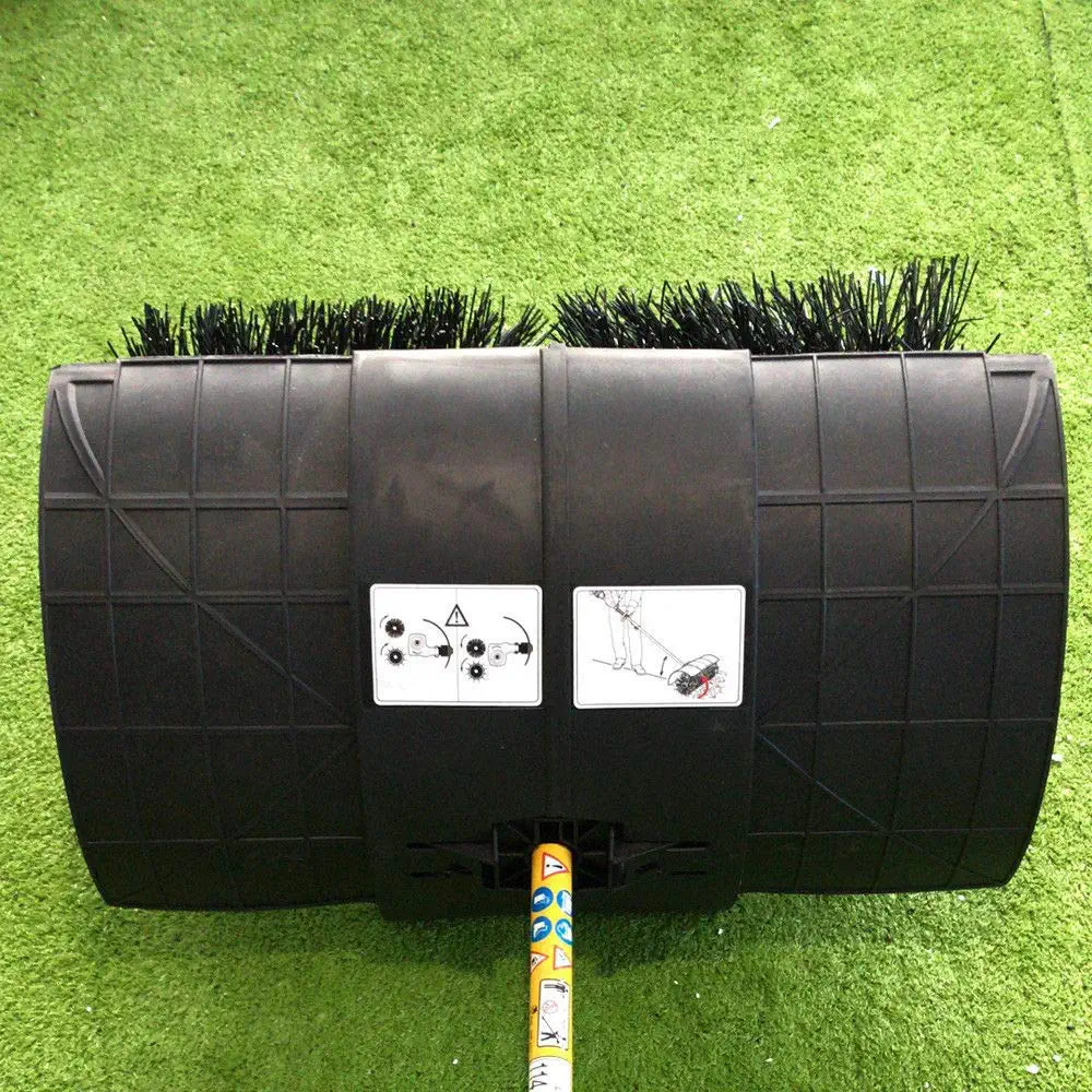 MONIPA 52cc 2 Stroke 2.3HP Power Sweeper Handheld Gasoline Engine Power Broom Brush Clear with Air Cooled Motor EPA Engine for Driveway Turf Snow