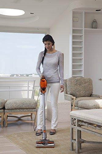 Shark Rocket Ultra-Light Corded Bagless Vacuum for Carpet and Hard Floor Cleaning with Swivel Steering (hv301), Gray/Orange