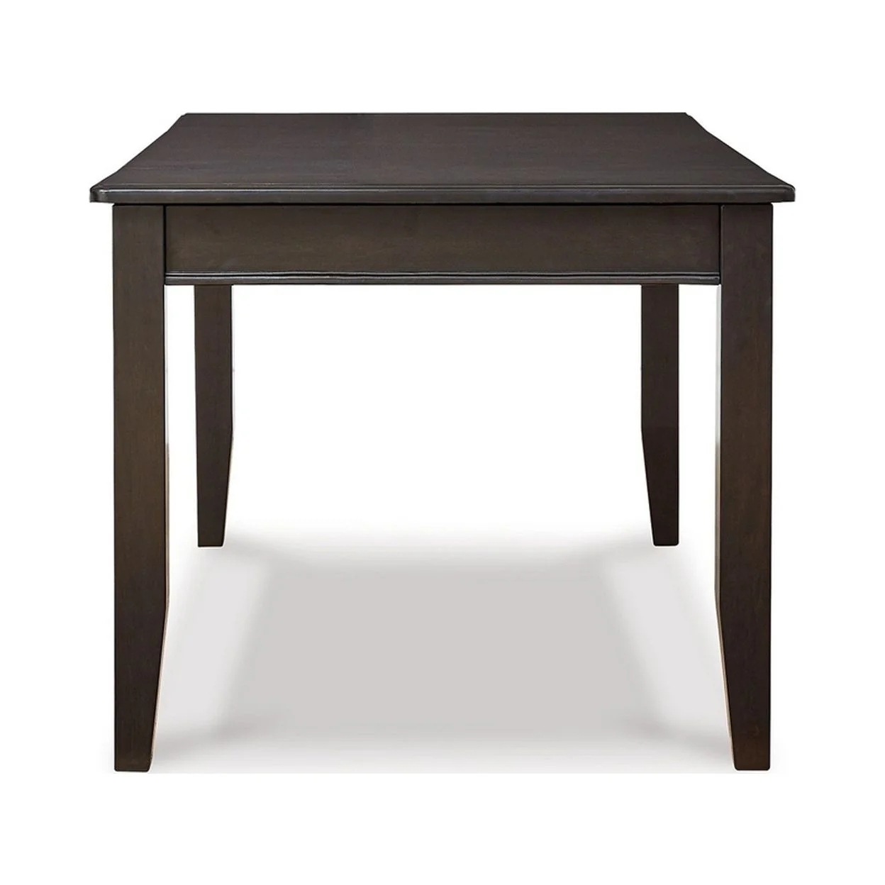 66 Inch Rectangular Lift Top Dining Table, Black Wood Frame, Single Drawer