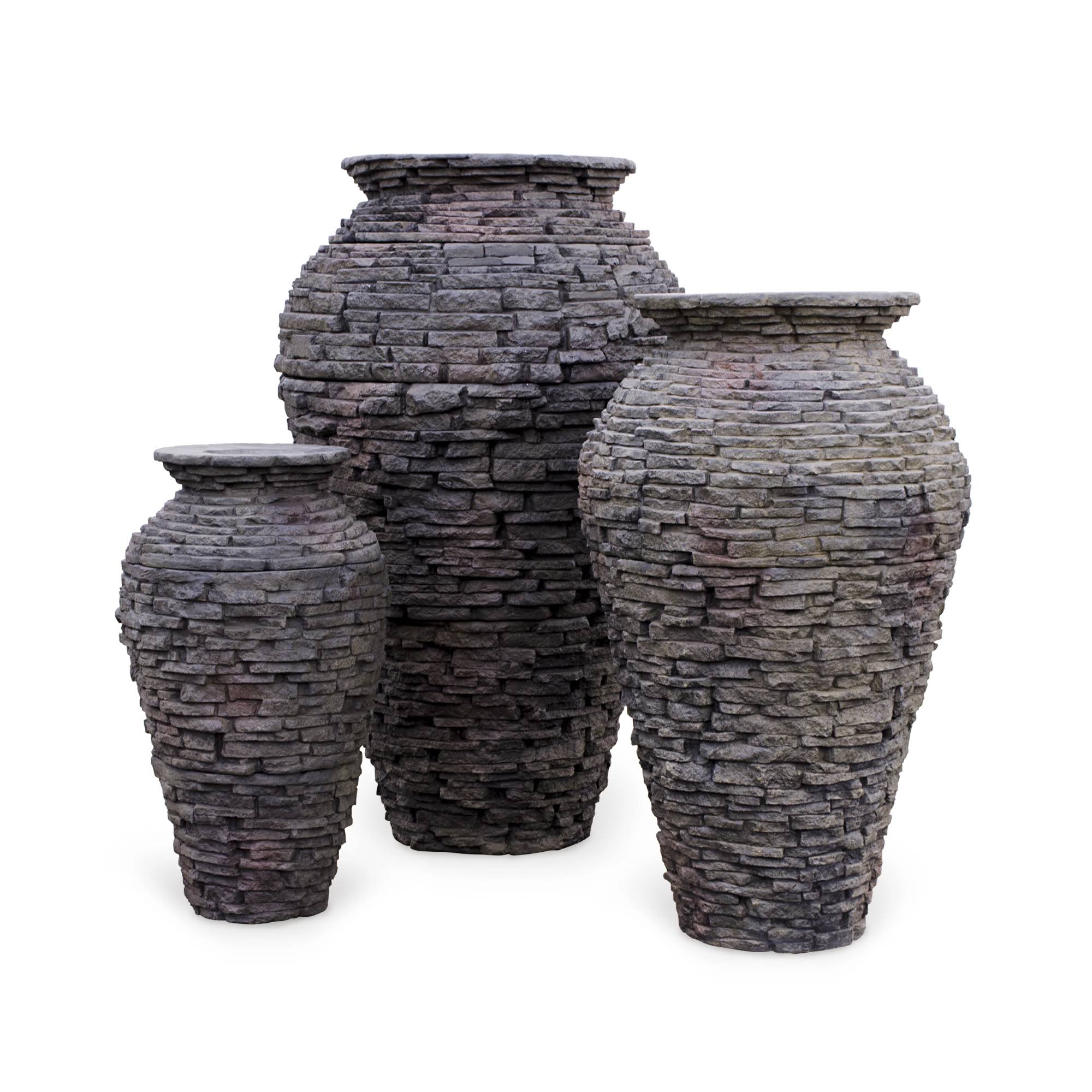 Aquascape 98940 Large Stacked Slate Urn