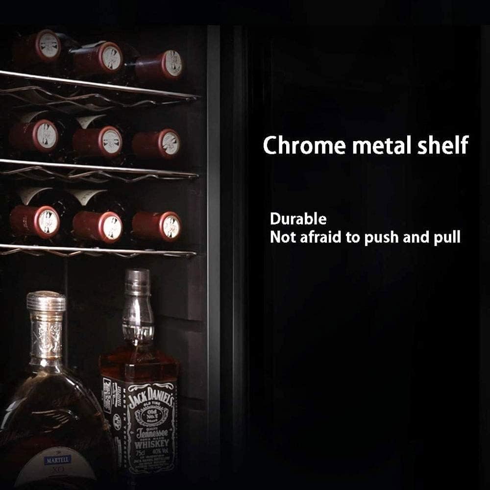 18 Bottle Smart Wine Storage Cabinet, Electronic Constant Temperature Freestanding Wine Cellar, Digital Temperature Control, Silent Operation