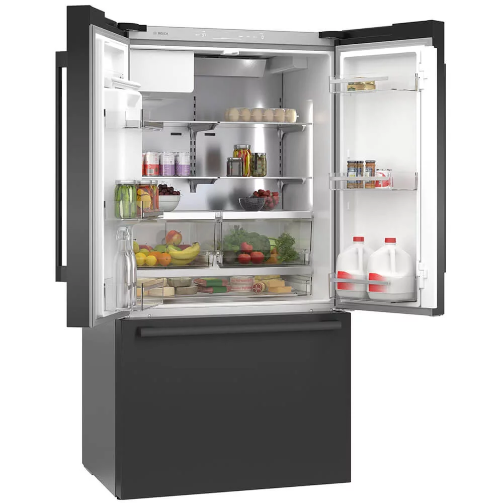 Bosch B36CD50SNB 21 Cu. Ft. Black Stainless French Door Bottom Mount Refrigerator