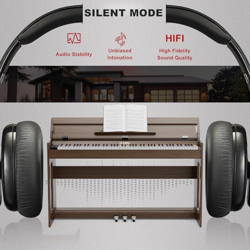 UMOMO 88 Weighted Key Digital Piano with Duet Piano Bench