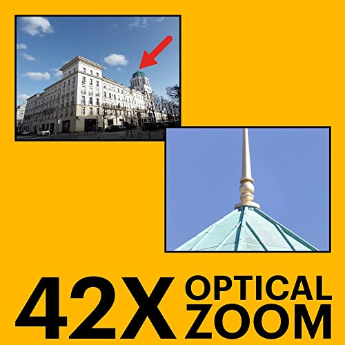 KODAK PIXPRO AZ425-RD 20MP Digital Camera 42X Optical Zoom 24mm Wide Angle 1080P Full HD Video Optical Image Stabilization Li-Ion Battery 3" LCD