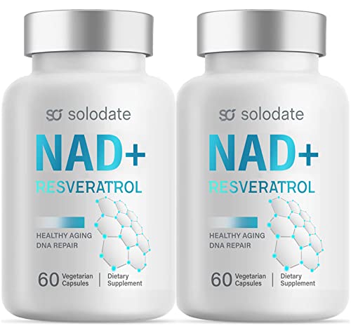 solodate lab NAD+ Supplement 1000MG for Max Absorption - 2 Pack - Kansas Nuitrition - HNZSDS