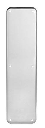 Rockwood Thick Push Plate 3-1/2x22 x 15x22 x 7/32x22 Thick Satin Brass Cut for Thumbturn