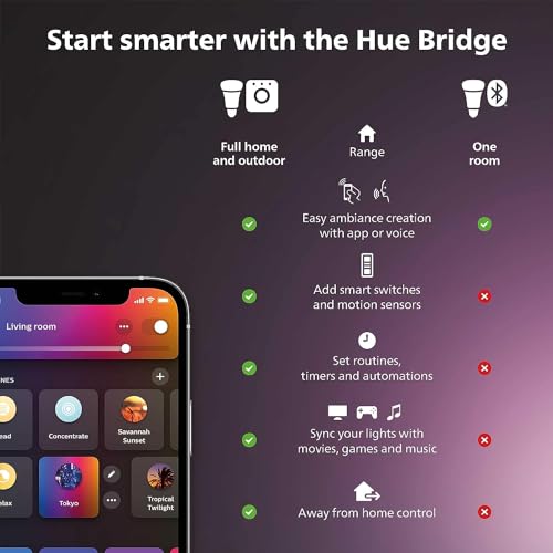 Philips Hue Play Gradient 65" Smart TV Light Strip, Flowing Color-Changing LED Strip Lights, Multicolor TV Backlight Sync with Music and Gaming