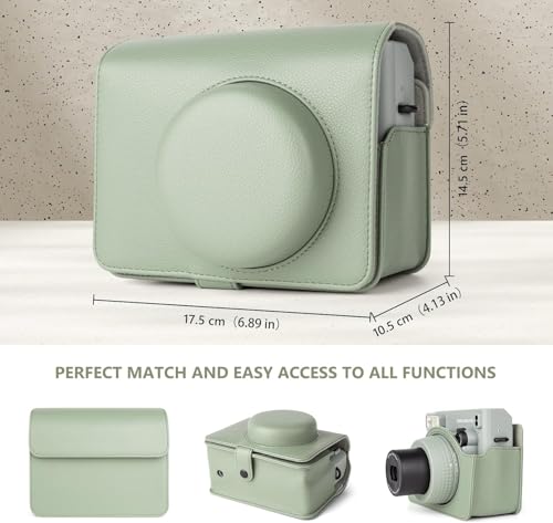 Fujifilm Instax Wide 400 Instant Camera (Sage Green) + INSTAX Wide Film (20 Exposures) + Shutter Accessories Bundle &ndash; Carrying Case