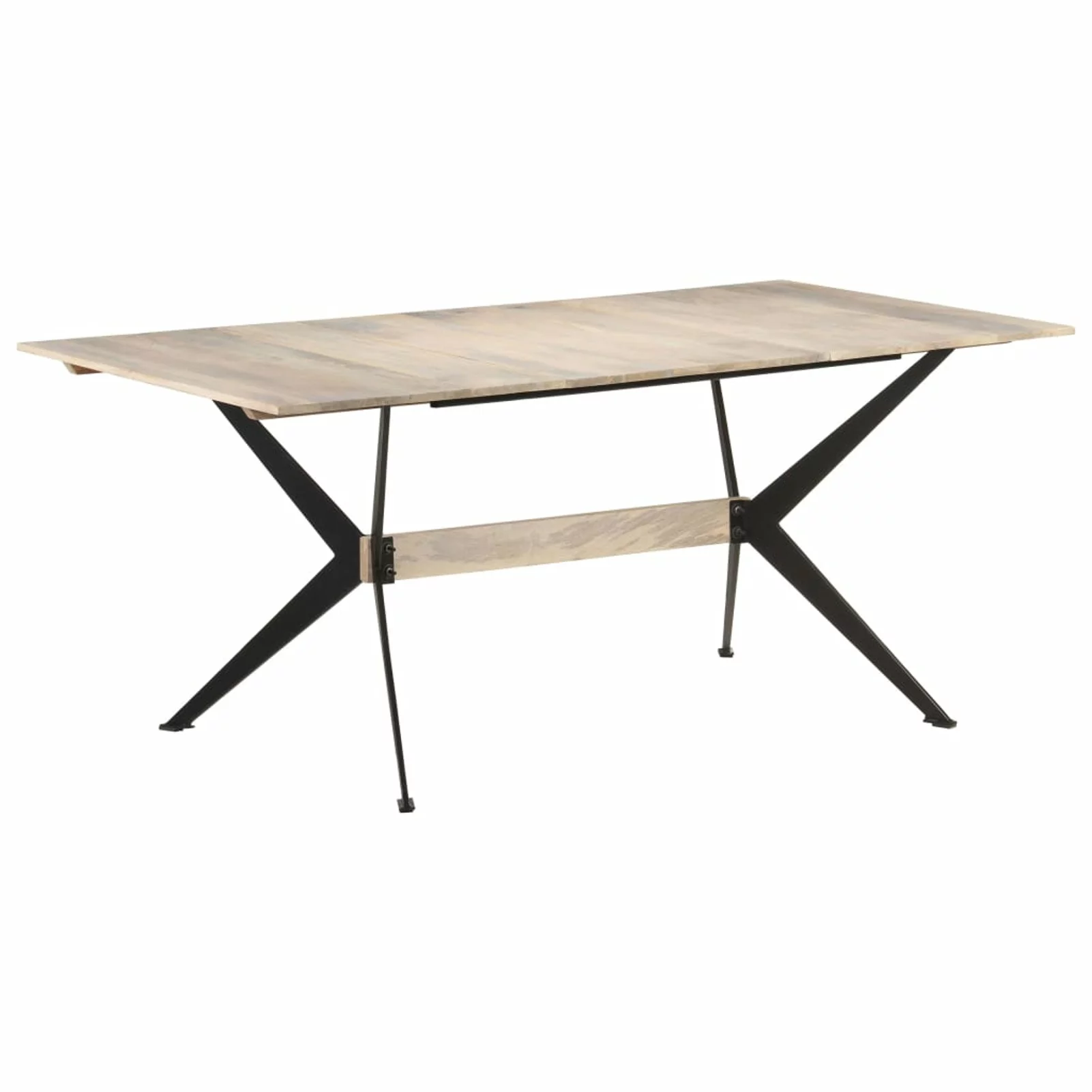 Aibecy Dining Table 70.9"x35.4"x29.9" Solid Mango Wood