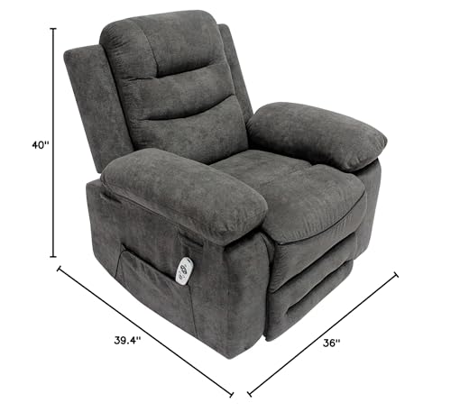 AC Pacific Hank Contemporary Power Recliner Adults, Lift Chair for Up to 661 Lbs Weight Capacity