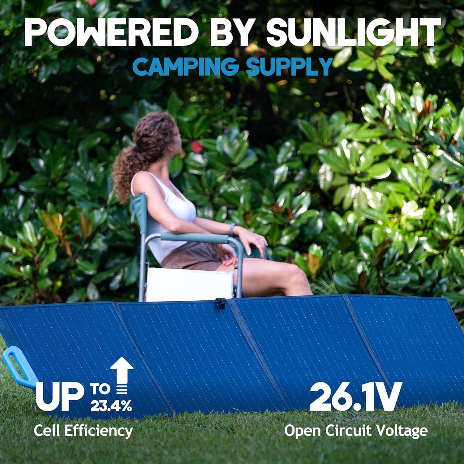 BLUETTI PV200 200W Solar Panel for AC200P/EB70/EB55/AC50S Portable Power Stations with Adjustable Kickstand, Foldable Solar Power Backup