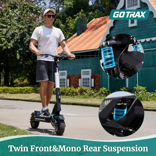 Gotrax G4 Series Electric Scooter for Adults, 500-650W Motor 10"/11" Shock Absorbing Tires, Max 25-45 Miles Long Range 20-38MPH Top Speed