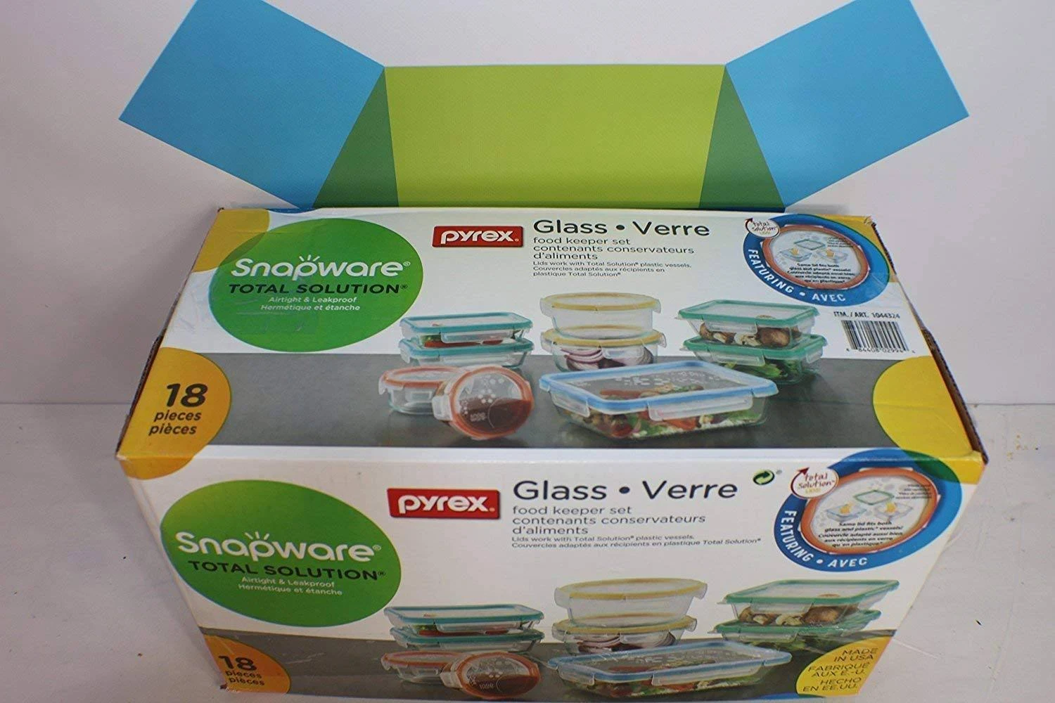 Snapware Pyrex Glass Food Storage Set - 18 count