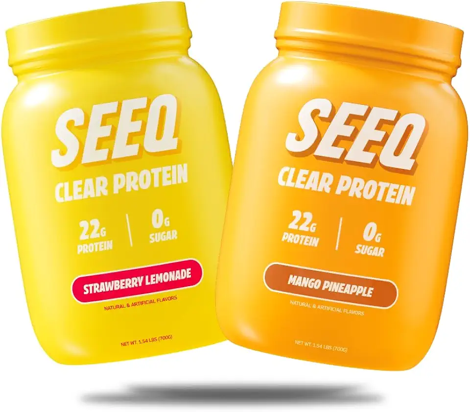 SEEQ Clear Protein Bundle (Clear Whey Protein Isolate Mango Pineapple + Strawberry Lemonade) - Kansas Nuitrition - HNZSDS