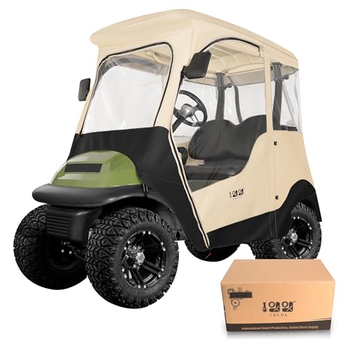 10L0L Golf Cart Driving Enclosure for 2 Passenger Club Car Precedent, Onward & Tempo