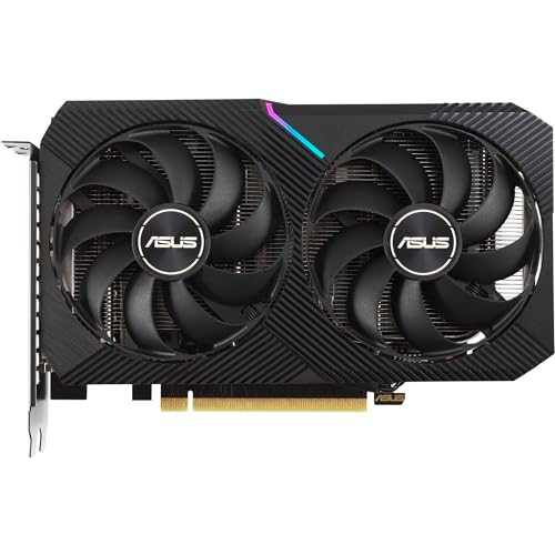 ASUS Dual NVIDIA GeForce RTX 3050 6GB OC Edition Gaming Graphics Card - PCIe 4.0, 6GB GDDR6 Memory, HDMI 2.1, DisplayPort 1.4a, 2-Slot Design