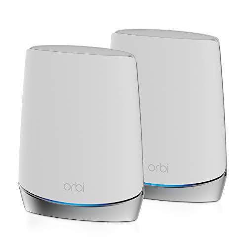 NETGEAR Orbi 370 Series Dual-Band WiFi 7 Mesh Network System for Home (RBE373) &ndash; Wireless Router + 2 Extenders, Security Features, 5 Gbps