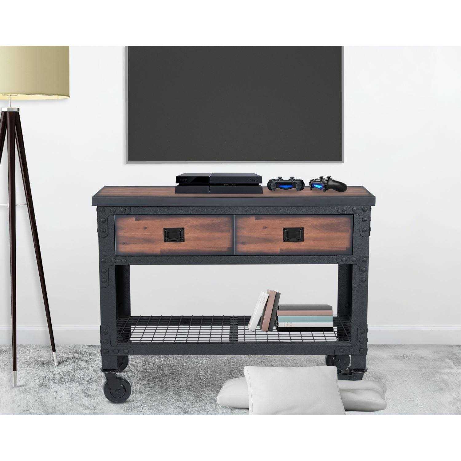 Duramax 48 In x 24 In 2-Drawer Rolling Industrial Workbench with Wood Top - Shop Hardware Tools Online Store