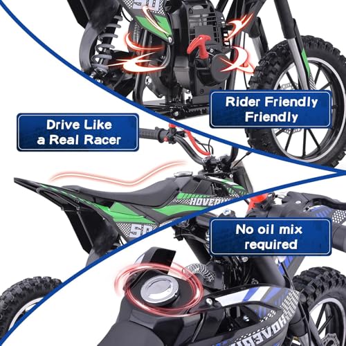 Superrio 49CC 2-Stroke Gas Power Mini Dirt Bike Dirt Off Road Motorcycle (Red)