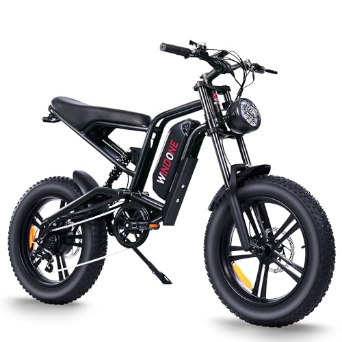 E2/K20 Electric Bike for Adults, 48V 13Ah/15Ah Battery, Up to 28 MPH & 46.6/60 Miles (PAS), 750/1000W Peak Ebike with All-Terrain 20"/26''