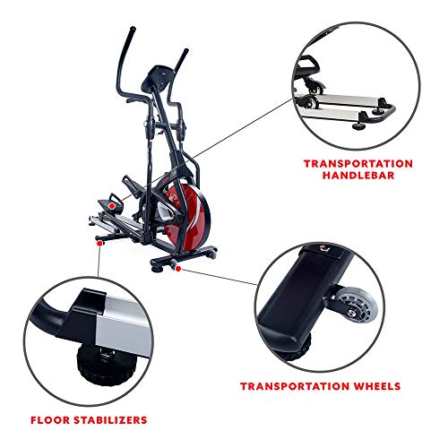 Sunny Health & Fitness Magnetic Elliptical Trainer Elliptical Machine w/Tablet Holder