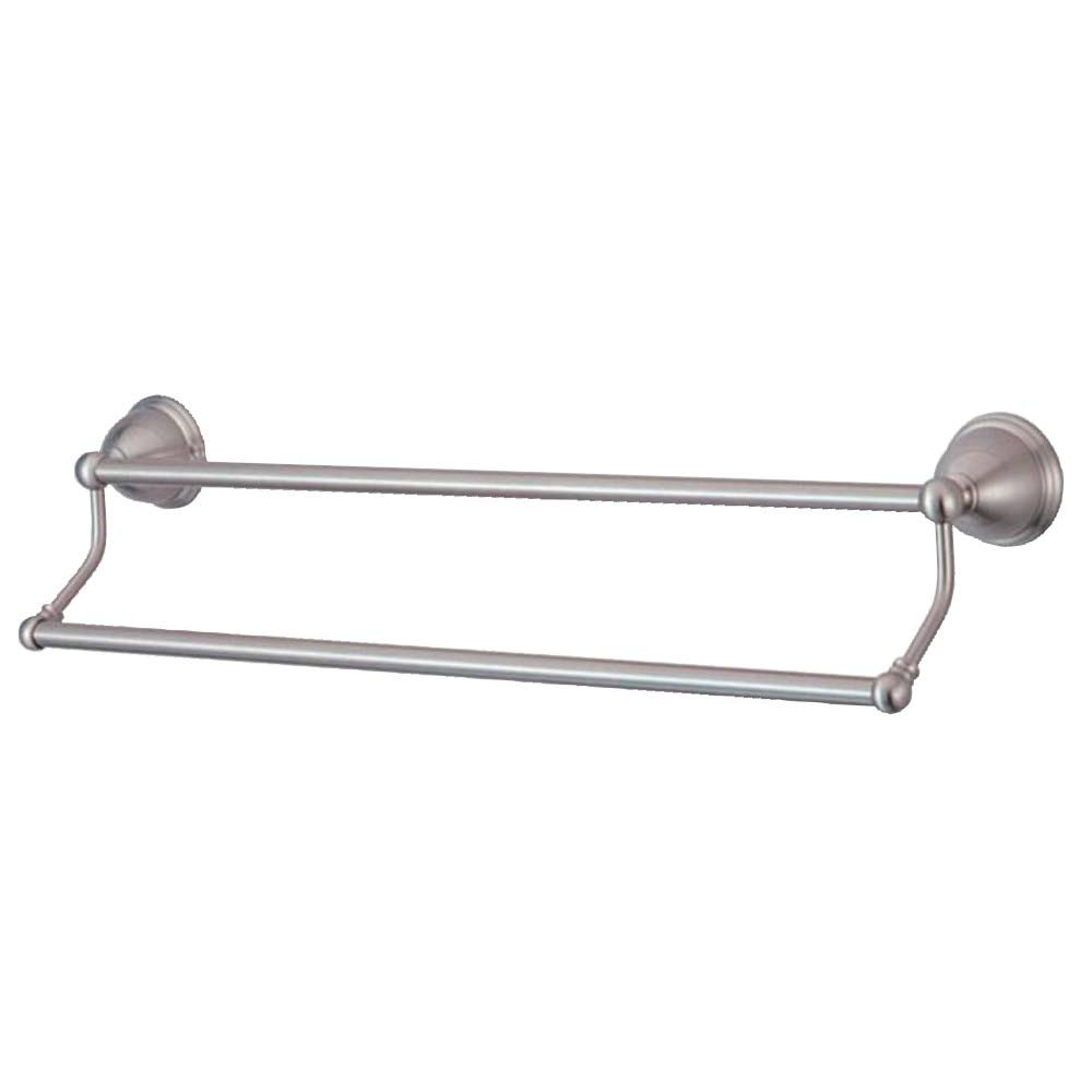 Kingston Brass BA396318SN Restoration 18x22 Dual Towel Bar, Satin Nickel