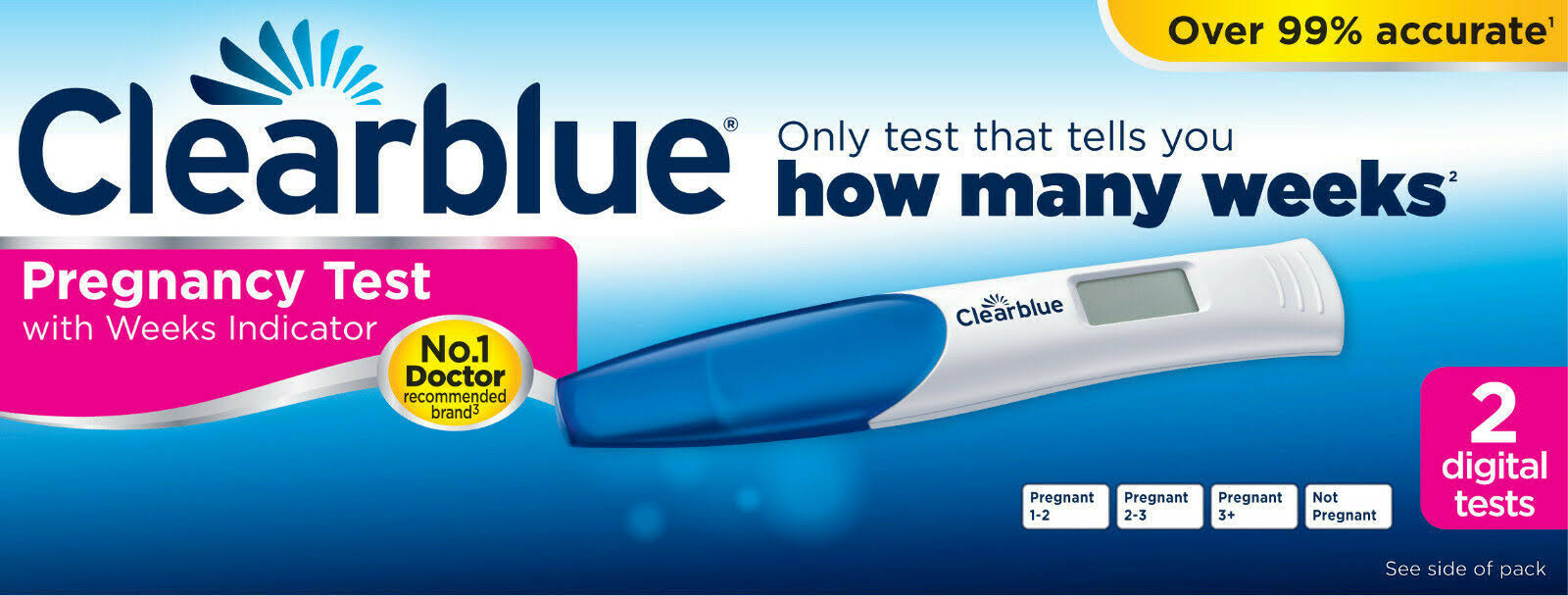 Clearblue Pregnancy Digital Test Sticks with Conception Indicator - 2