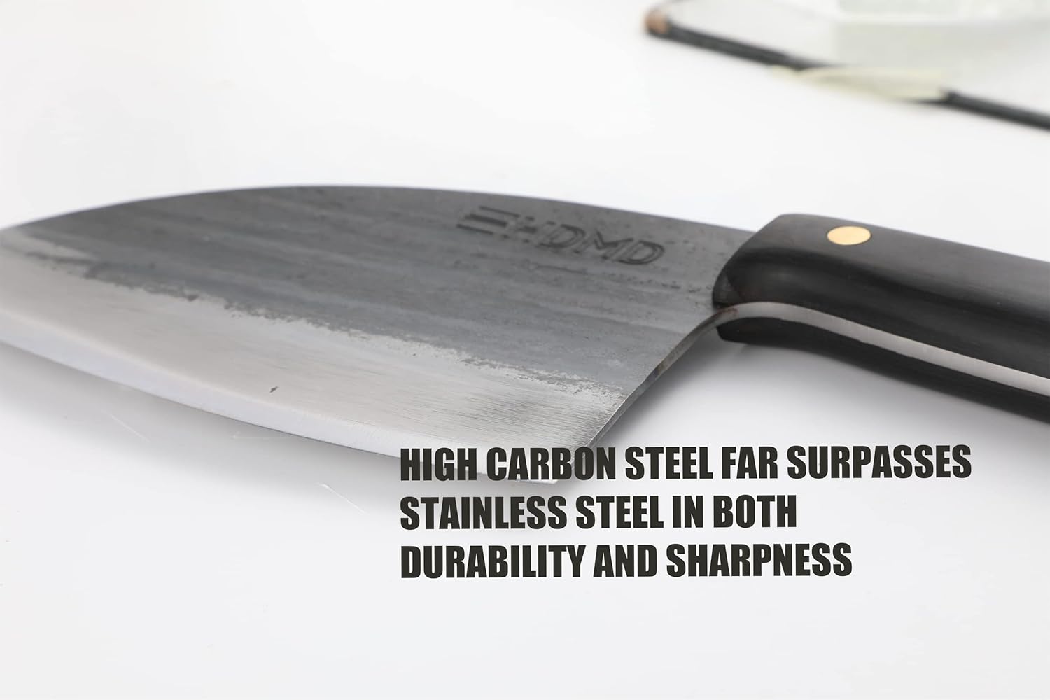 Serbian Chefs Knife Carbon Steel Butcher Knife For Meat Cutting