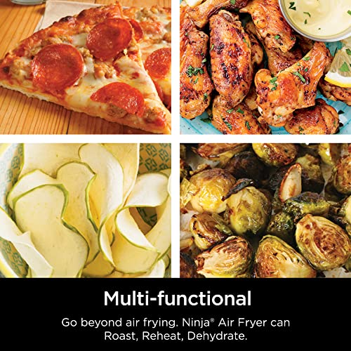 Ninja Air Fryer, Roast, Bake, Air Fry, Roast, Broil, Reheats, & Dehydrates, 4-in-1, Fries, Frozen Food, Veggies, and Juicy Meat, Less Oil, Easy Meals